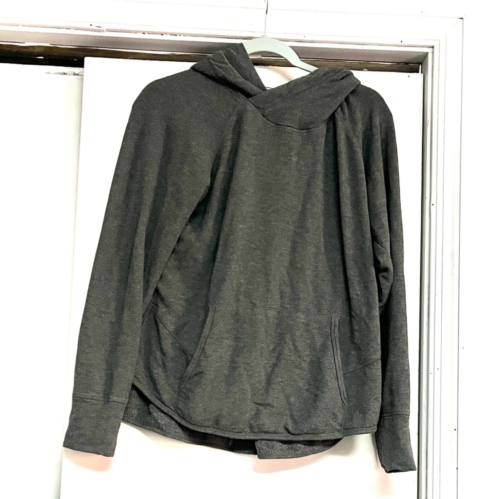 Women's Gray Hoodie Top